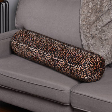 Cheetah deals bolster pillow